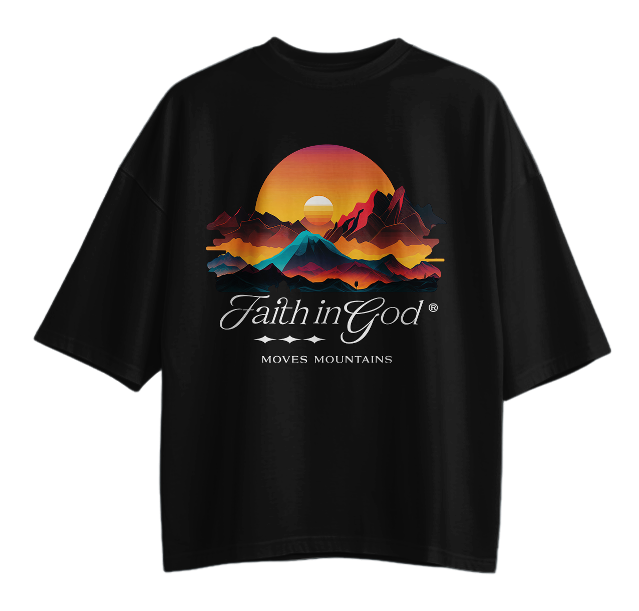 Faith Moves Mountains Christian T-Shirt